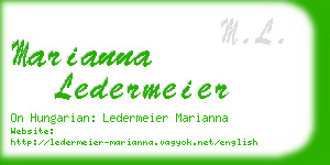 marianna ledermeier business card